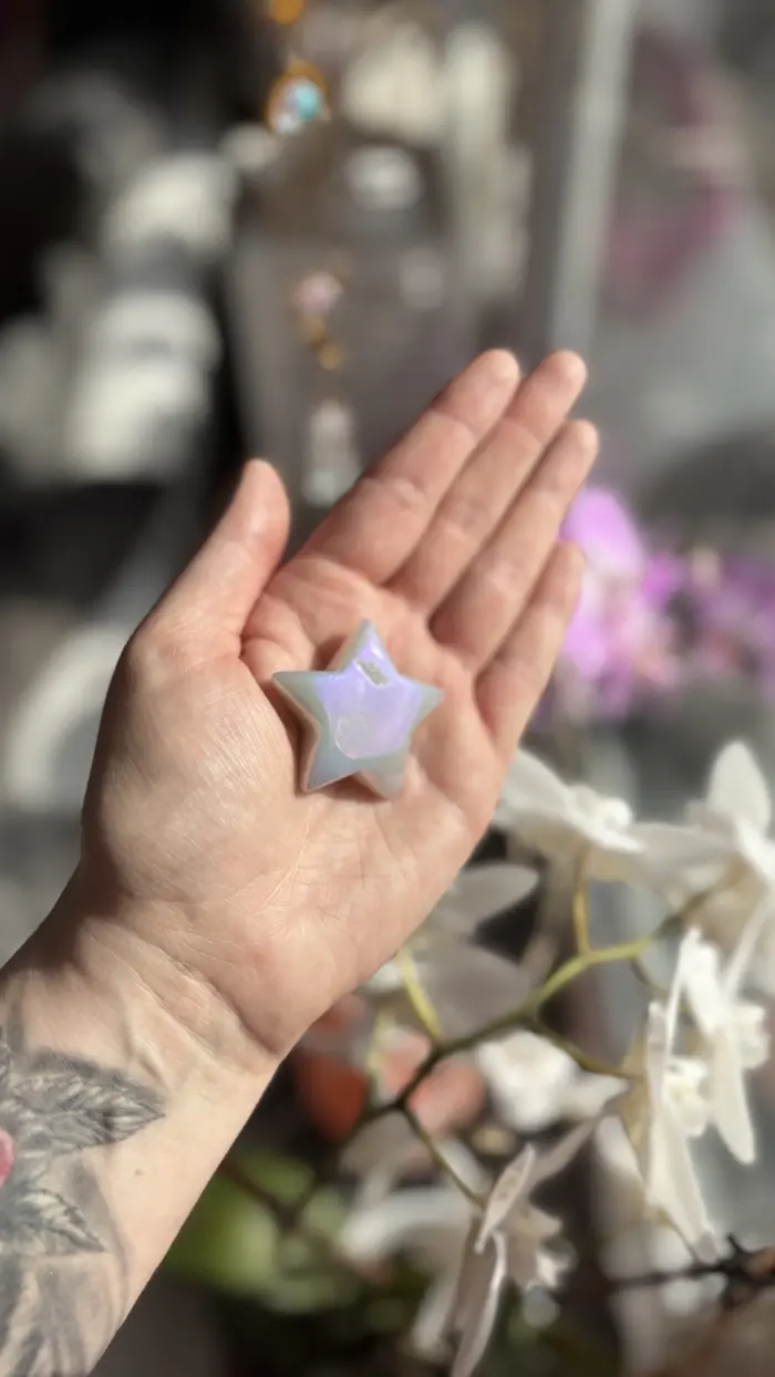 ⭐✨ Ein Stern für deine Seele – Achat mit Glitzerherz & himmlischem Schutz 💫 2 Nursesoulangel