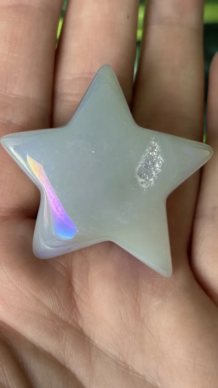 ⭐✨ Ein Stern für deine Seele – Achat mit Glitzerherz & himmlischem Schutz 💫 1 Nursesoulangel