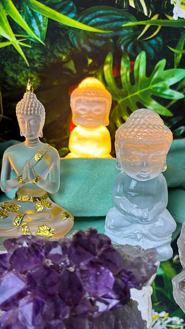 🙏 Weißer Selenit Buddha – Dein leuchtender Begleiter für inneren Frieden 💫 7 Nursesoulangel