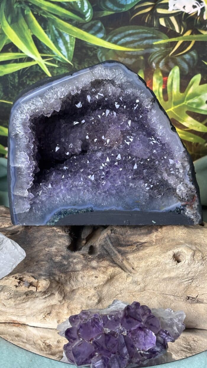 💜 Amethystdruse mit leuchtenden Spitzen – Dein violetter Kraftplatz für Energie, Klarheit & Schutz 7 Nursesoulangel