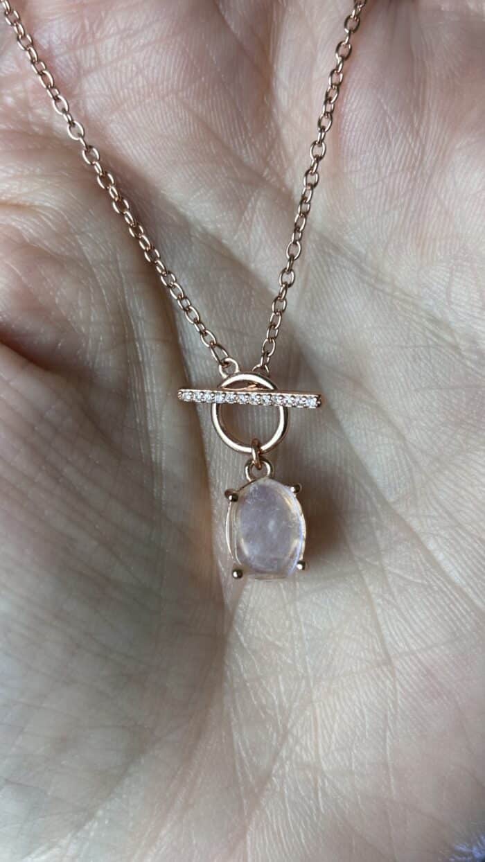 🌸 Mondstein-Kette Roségold – 925er Sterlingsilber | Zarte Intuition trifft feminine Eleganz 3 Nursesoulangel