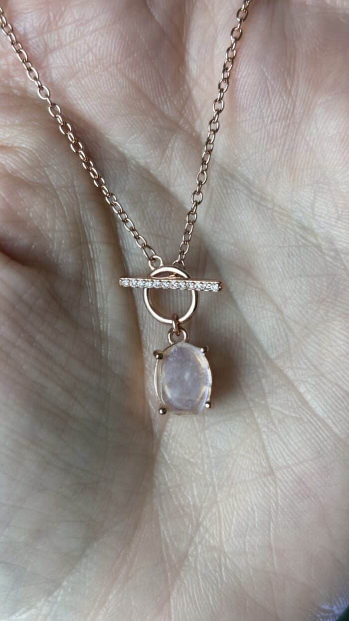 🌸 Mondstein-Kette Roségold – 925er Sterlingsilber | Zarte Intuition trifft feminine Eleganz 4 Nursesoulangel