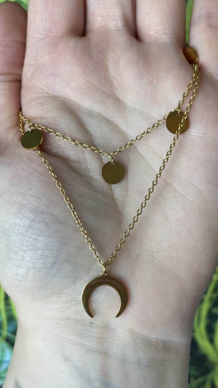 🌙 Mondkind Halskette – Für himmlische Göttinnen mit goldenem Herz 7 Nursesoulangel