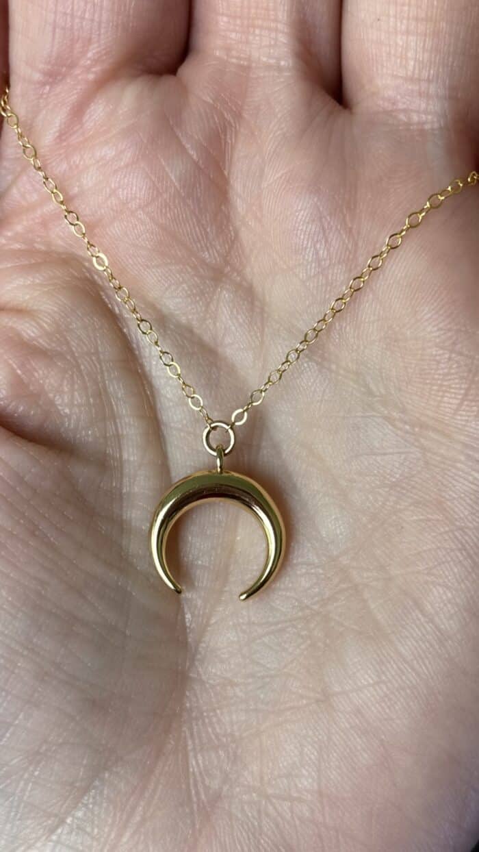 🌙 Magische Halbmond-Kette – Dein goldenes Symbol der Intuition 1 Nursesoulangel