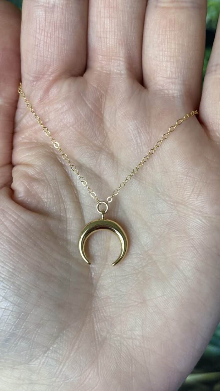 🌙 Magische Halbmond-Kette – Dein goldenes Symbol der Intuition 6 Nursesoulangel