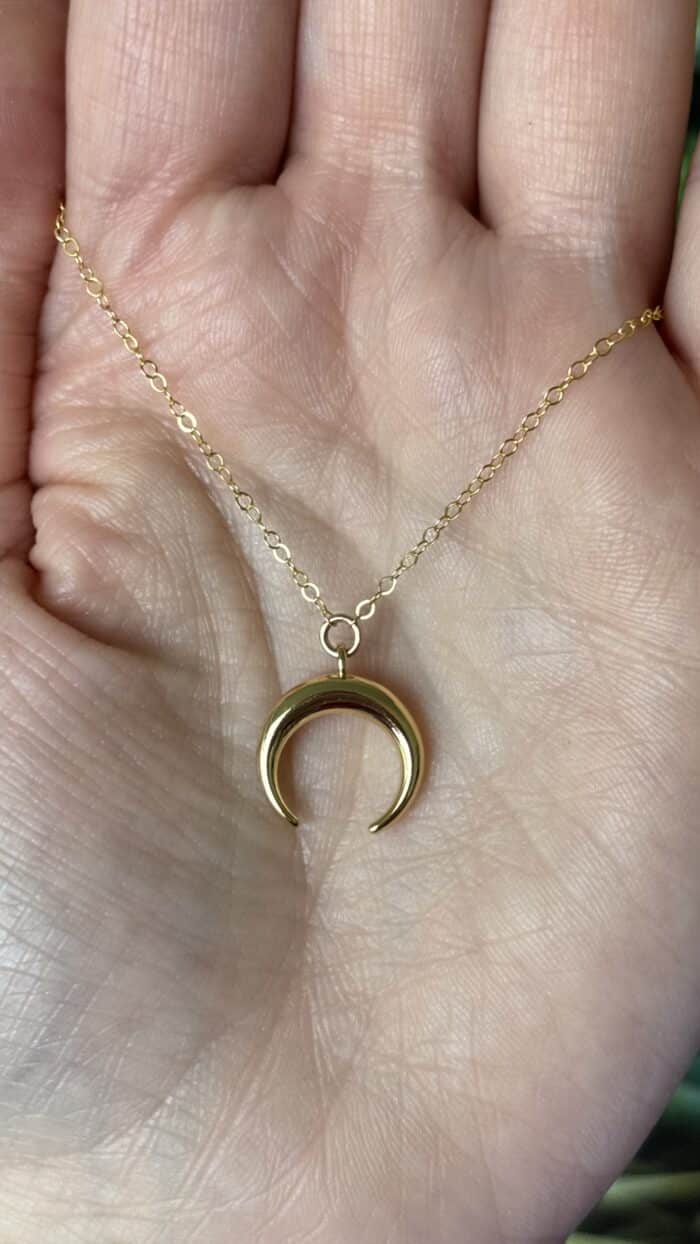 🌙 Magische Halbmond-Kette – Dein goldenes Symbol der Intuition 5 Nursesoulangel