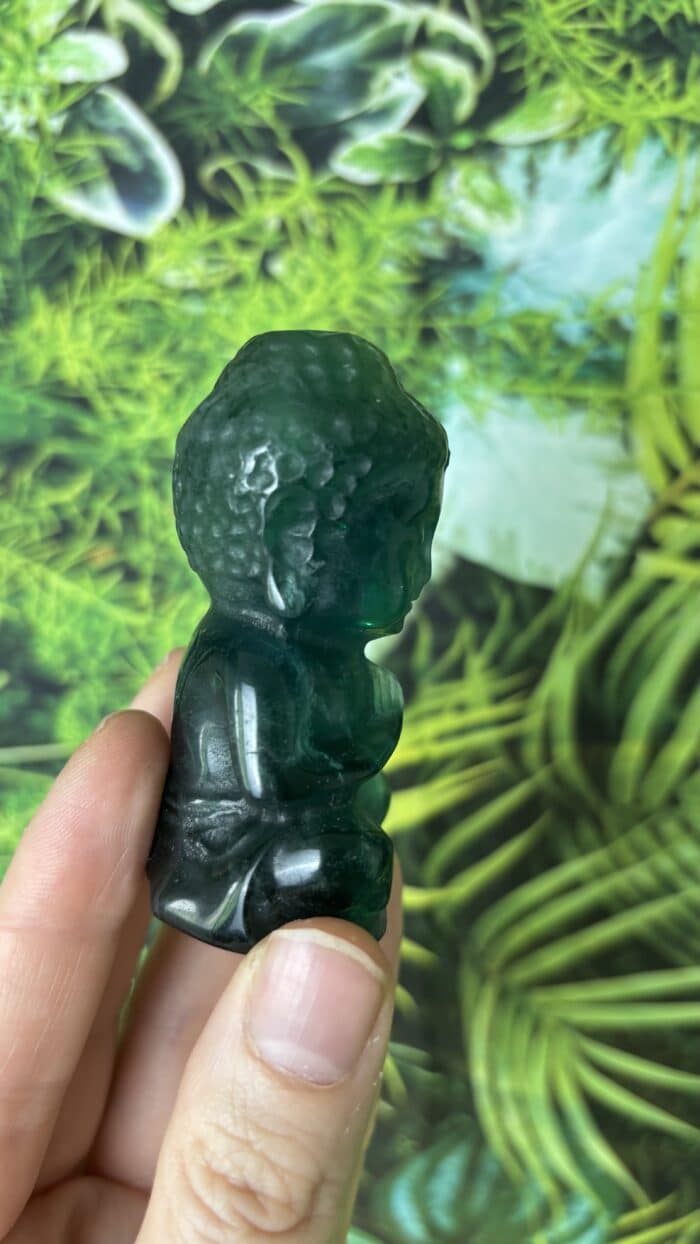 💚 Grüner Fluorit Buddha – Herzöffnung & Seelenklarheit 4 Nursesoulangel
