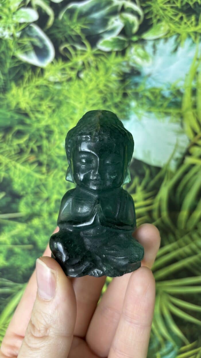 💚 Grüner Fluorit Buddha – Herzöffnung & Seelenklarheit 5 Nursesoulangel