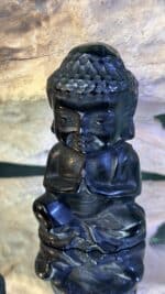 🖤 Magischer Obsidian Buddha (AA+ Qualität) – Unikat | 113,7 g | Höhe 6,5 cm – Bild 4