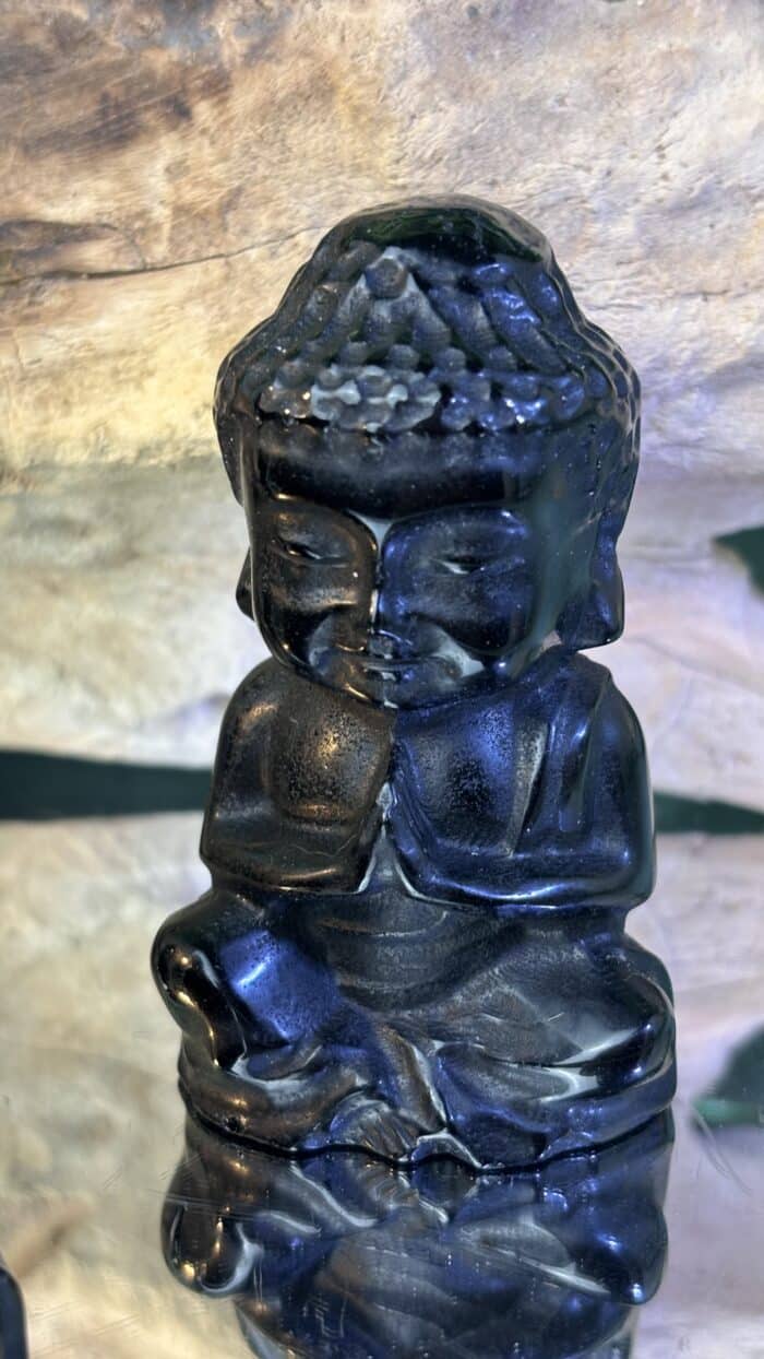 🖤 Magischer Obsidian Buddha (AA+ Qualität) – Unikat | 113,7 g | Höhe 6,5 cm – Bild 4