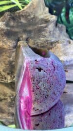 💗 Magischer pinker Achat-Teelichthalter (gefärbt) – Bild 5