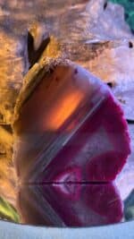 💗 Magischer pinker Achat-Teelichthalter (gefärbt) – Bild 6