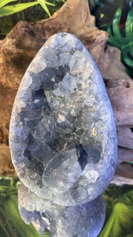 🩵 Magisches Blauer Coelestin Kristall-Ei