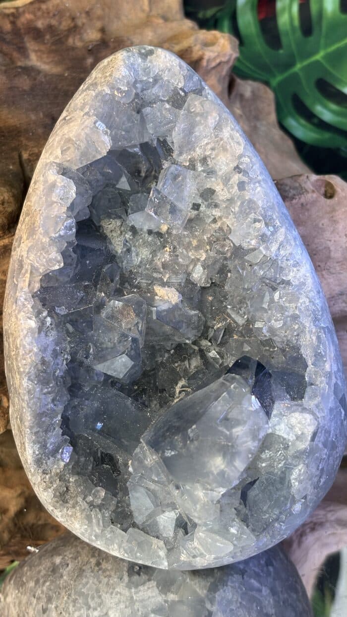 🩵 Magisches Blauer Coelestin Kristall-Ei – Bild 8