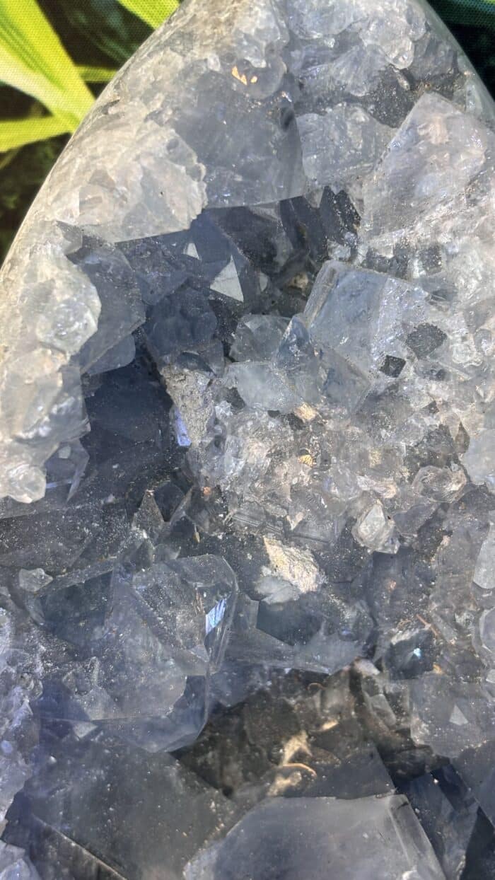 🩵 Magisches Blauer Coelestin Kristall-Ei – Bild 4