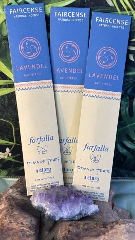 💜 Farfalla Anti-Stress Lavendel Räucherstäbchen – 10 Stück | 15 g