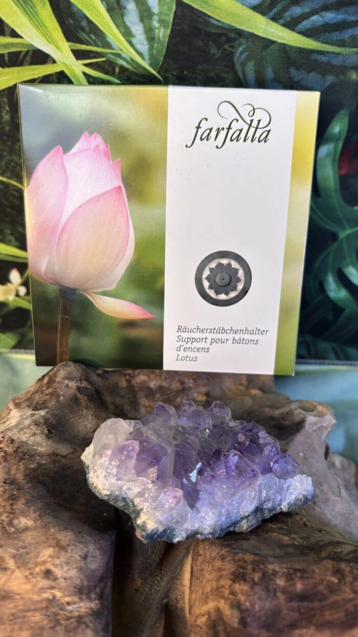 🪷 Farfalla Räucherstäbchenhalter „Lotus“ mit Schachtel – Bild 5
