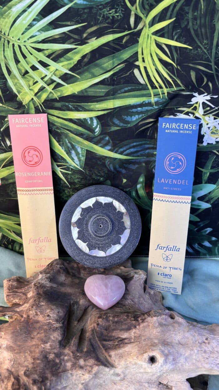 🪷 Farfalla Räucherstäbchenhalter „Lotus“ mit Schachtel – Bild 3