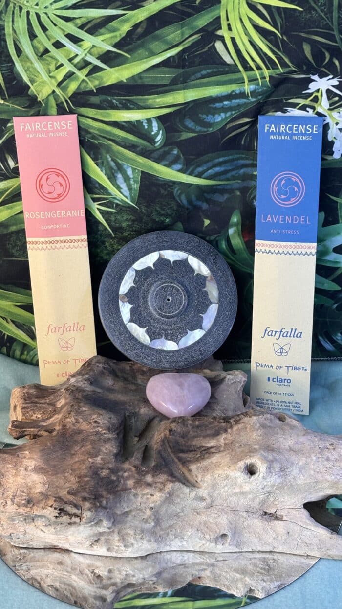 🪷 Farfalla Räucherstäbchenhalter „Lotus“ mit Schachtel – Bild 2