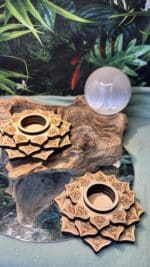 ✨🌸 Kugelhalter Mandala Lotus aus Holz – 12 cm, 46 g – Bild 2