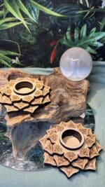 ✨🌸 Kugelhalter Mandala Lotus aus Holz – 12 cm, 46 g – Bild 3
