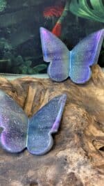 🦋 Blauer Aventurin Angel Aura Schmetterling – handverlesen, 43,1 g, 6 × 5 cm – Bild 2