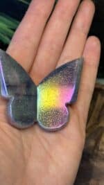 🦋 Blauer Aventurin Angel Aura Schmetterling – handverlesen, 43,1 g, 6 × 5 cm – Bild 3