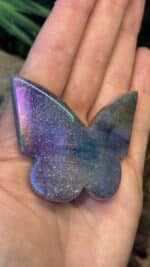 🦋 Blauer Aventurin Angel Aura Schmetterling – handverlesen, 43,1 g, 6 × 5 cm – Bild 4