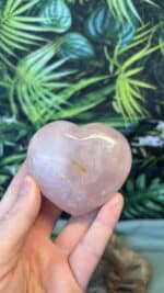 💗 XXL Rosenquarz Herz – Bild 5
