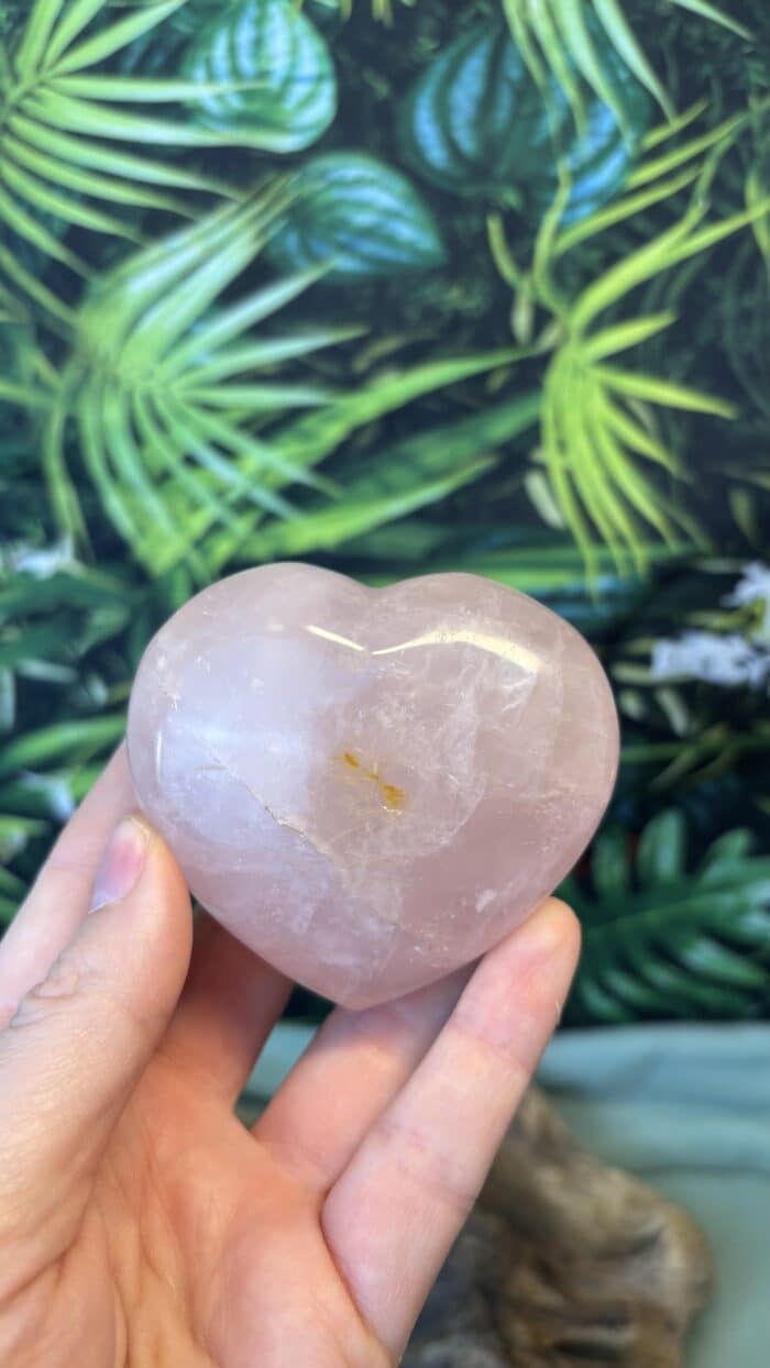 💗 XXL Rosenquarz Herz – Bild 5