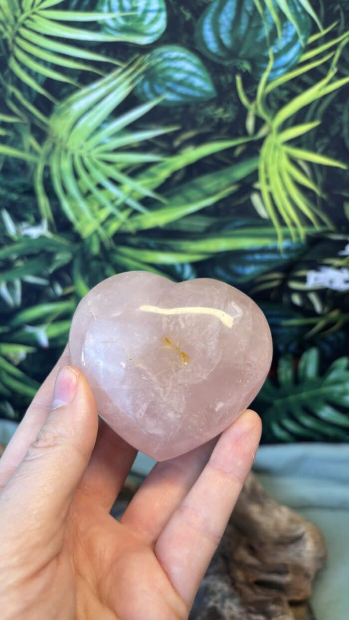 💗 XXL Rosenquarz Herz – Bild 7