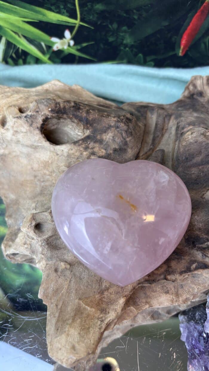 💗 XXL Rosenquarz Herz – Bild 6