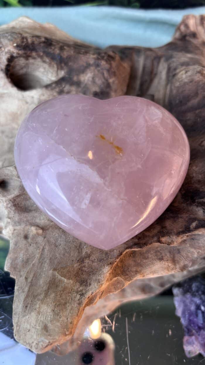 💗 XXL Rosenquarz Herz – Bild 9