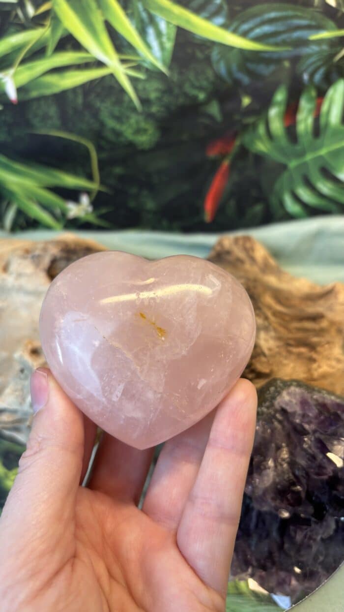 💗 XXL Rosenquarz Herz – Bild 10