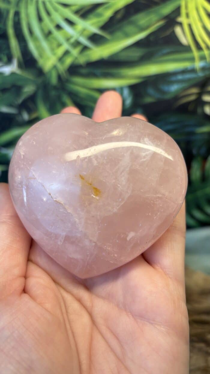 💗 XXL Rosenquarz Herz – Bild 2