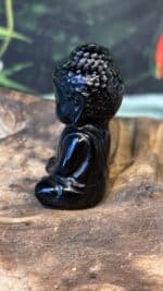 🖤 Schwarzer Obsidian Buddha – 1,1 g | 4,5 cm | Herkunft: Brasilien | handverlesen – Bild 3