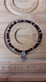 ❤️‍🔥 Facettiertes Granat-Turmalin Schutzarmband Handgefertigt – Bild 6