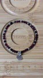 ❤️‍🔥 Facettiertes Granat-Turmalin Schutzarmband Handgefertigt – Bild 7