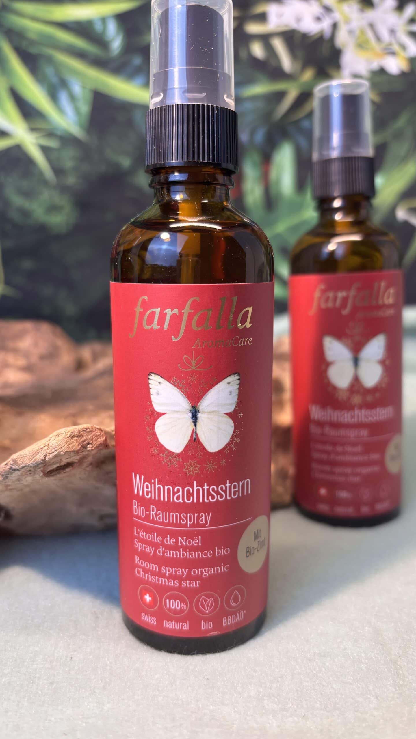 Farfalla Weihnachtsstern 🌟 Farfalla Bio-Raumspray – Weihnachtsstern – Bild 1