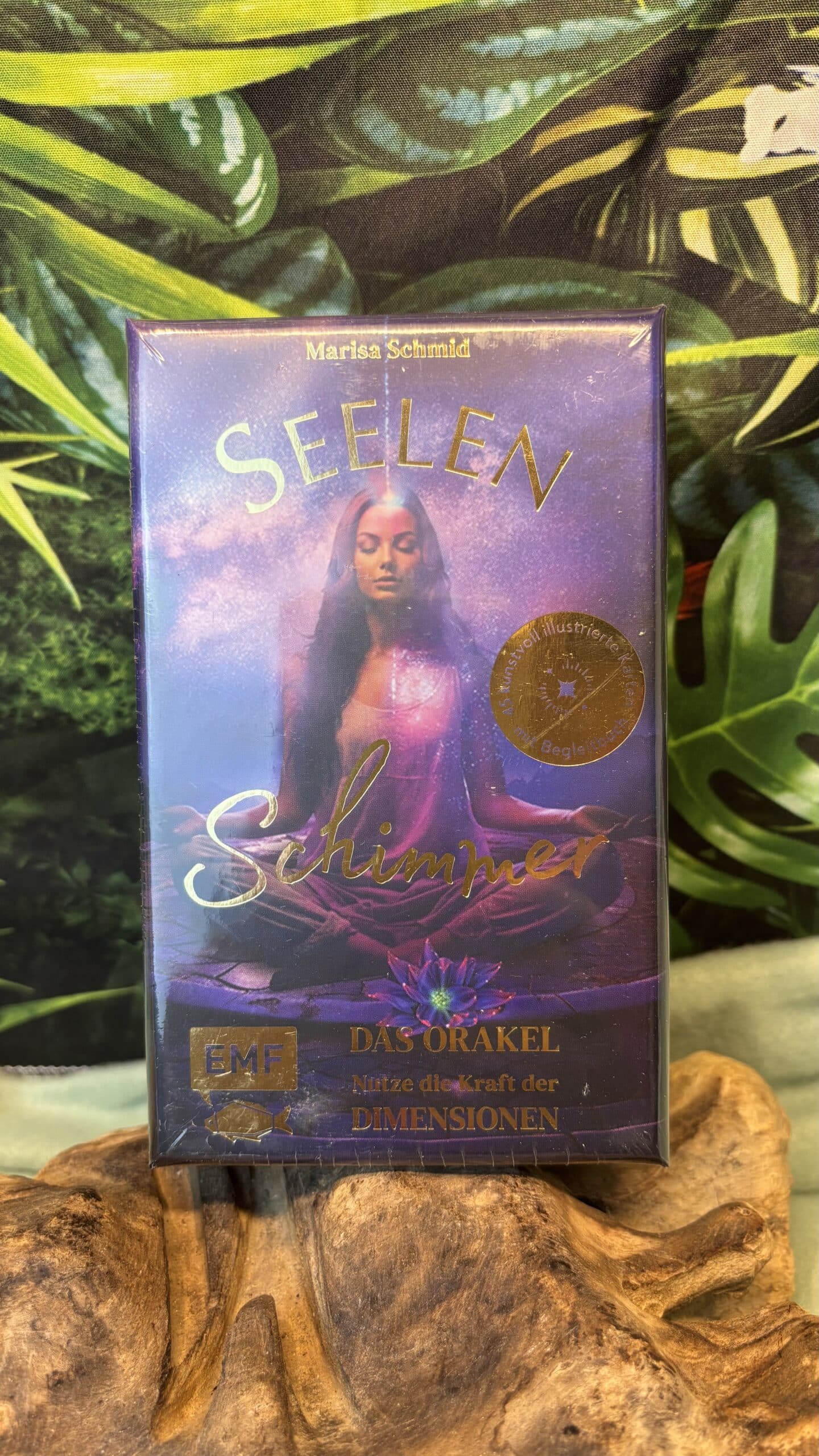 Seelen Schimmer 🌟 Marisa Schmid – Seelen Schimmer Orakel | 45 Orakelkarten mit Goldschnitt – Bild 1