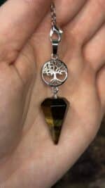 🌳 Baum des Lebens Pendel aus Tigerauge – Bild 6