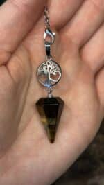 🌳 Baum des Lebens Pendel aus Tigerauge – Bild 7