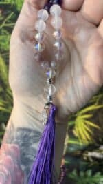 ✨ Handgefertigte Edelstein-Mala von NurseSoulAngel – Amethyst | Erdbeerquarz | Angel Aura | Baum des Lebens ✨ – Bild 6