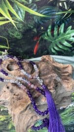 ✨ Handgefertigte Edelstein-Mala von NurseSoulAngel – Amethyst | Erdbeerquarz | Angel Aura | Baum des Lebens ✨ – Bild 5
