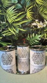 ✨ Räucherstövchen Mandala mit Edelstahlschale von BERK – Harmonie für Raum, Seele & Geist – Bild 3