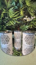 ✨ Räucherstövchen Mandala mit Edelstahlschale von BERK – Harmonie für Raum, Seele & Geist