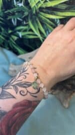 🌸💗 Handgefertigtes Rosenquarz-Armband mit vergoldeter Lotusblume – Liebe, Heilung & Herzenergie 💗🌸