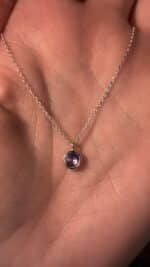 💜✨ Echte Silberkette mit Amethyst-Anhänger – Klarheit, Schutz & spirituelle Tiefe ✨💜 – Bild 2