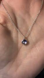 💜✨ Echte Silberkette mit Amethyst-Anhänger – Klarheit, Schutz & spirituelle Tiefe ✨💜