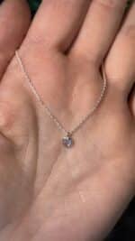 💙✨ Echte Silberkette mit herzförmigem Topas-Anhänger – Liebe, Klarheit & Herzbewusstsein ✨💙 – Bild 2